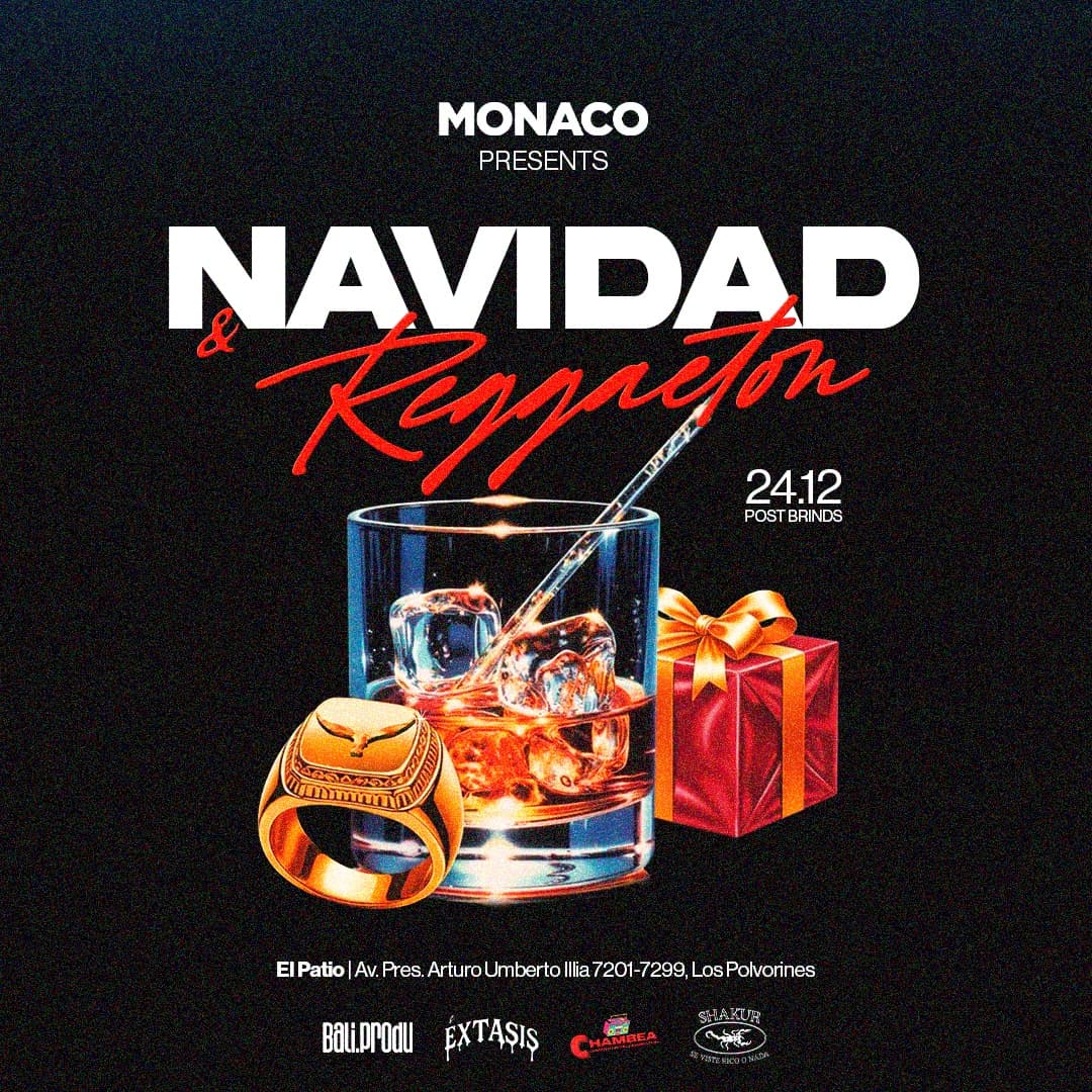 2412 Navidad and Reggaeton en el Patio Event Flyer