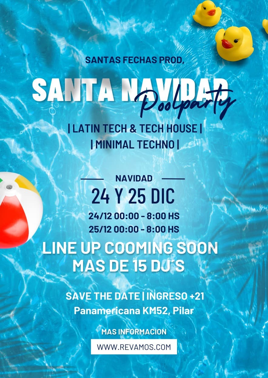 Santa Navidad Poolparty
