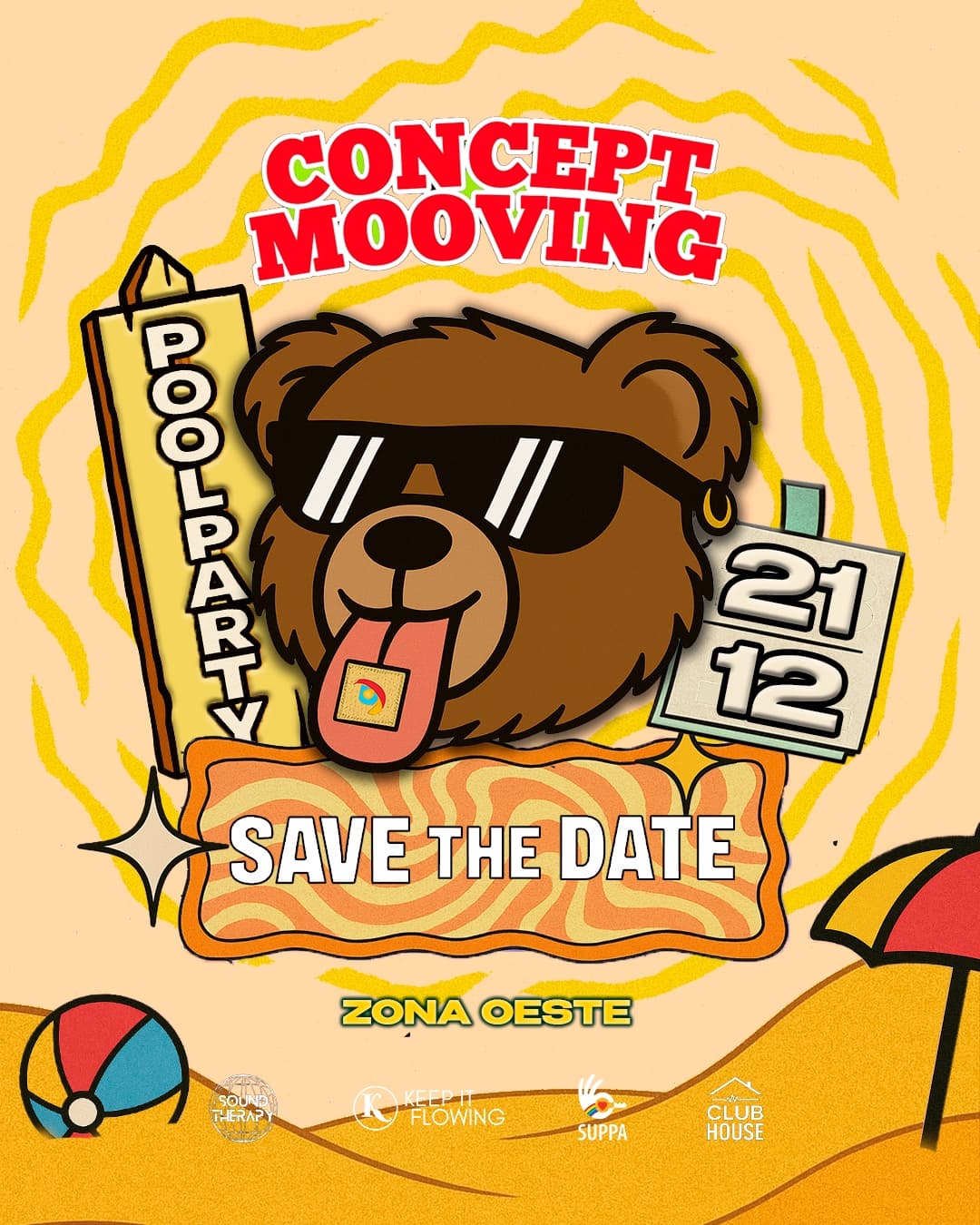 Concept Mooving Pool Party CIERRE DE AÑO