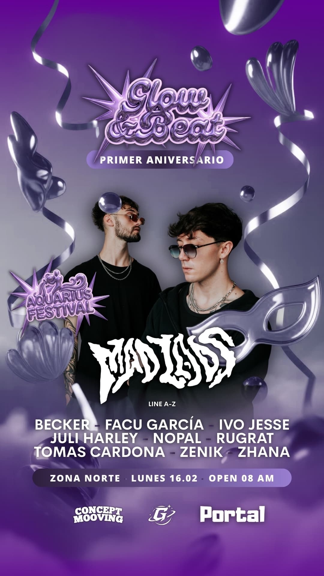 PRIMER ANIVERSARIO GLOW&BEAT // Aquarius Festival