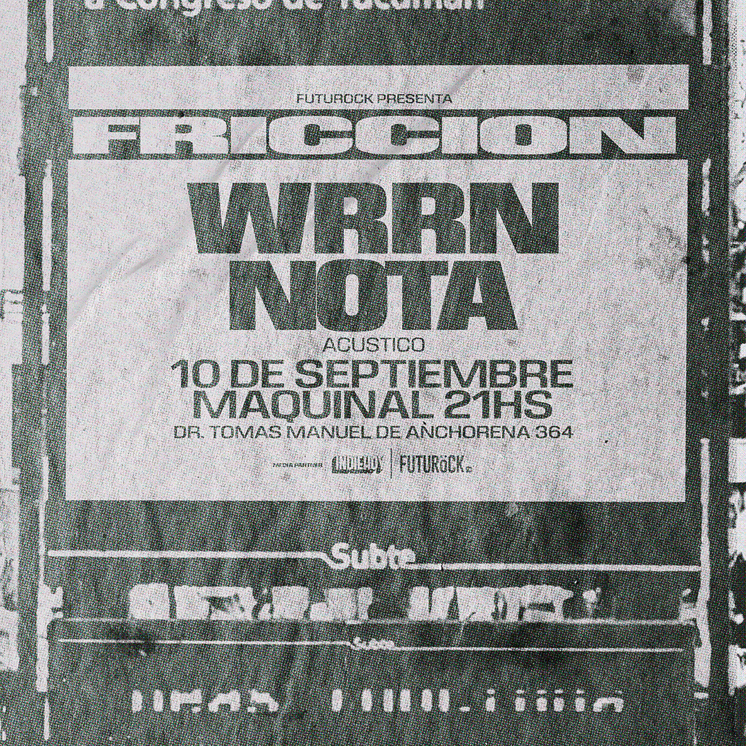 FRICCION: WRRN + NOTA (Acústico)